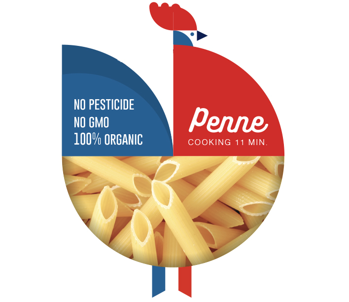coq france - pates 100% organic - sans résidus de pesticides